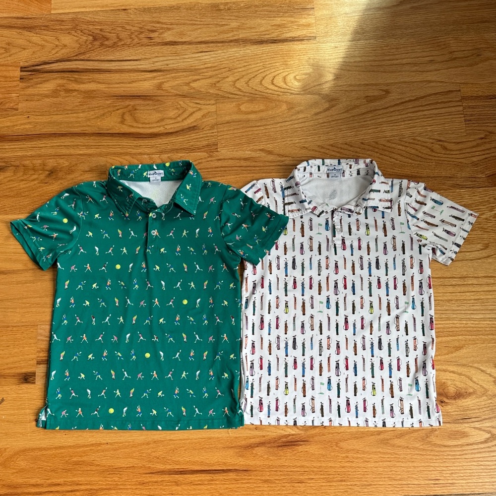 Blue Quail kids performance polos size 8